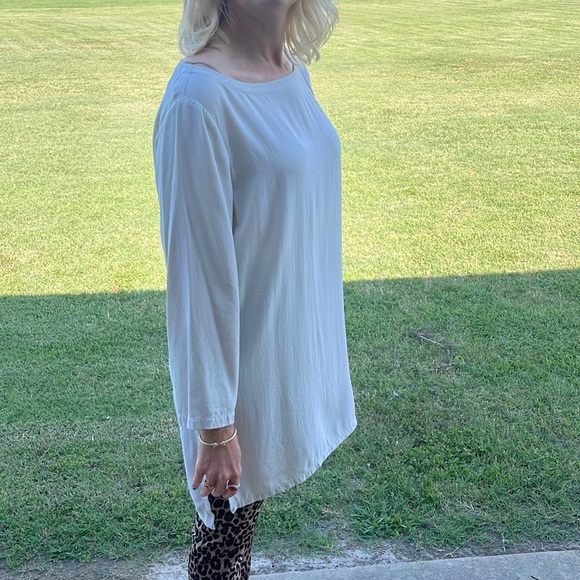 Eileen Fisher silk crème blouse - Picture 1 of 7